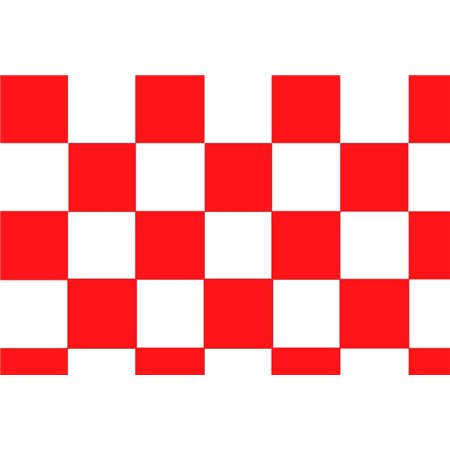 Bandiera a Scacchi - 150x90 cm (Bianco e Rosso)