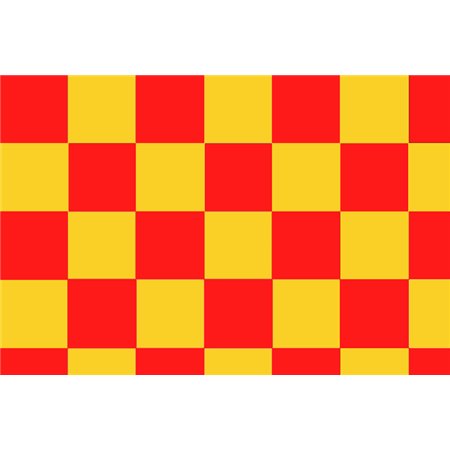 Bandiera a Scacchi - 150x90 cm (Giallo e Rosso)
