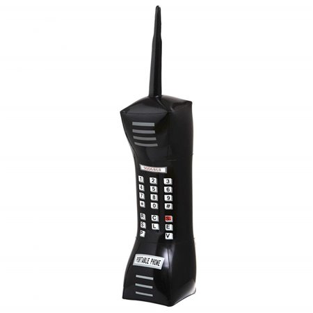 Telefono Cellulare Gonfiabile - 76 cm (Nero)